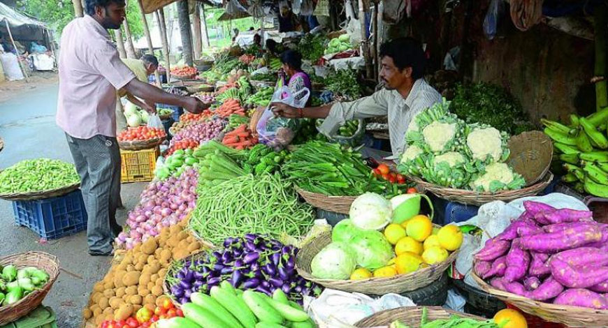 Vegetables Market BW